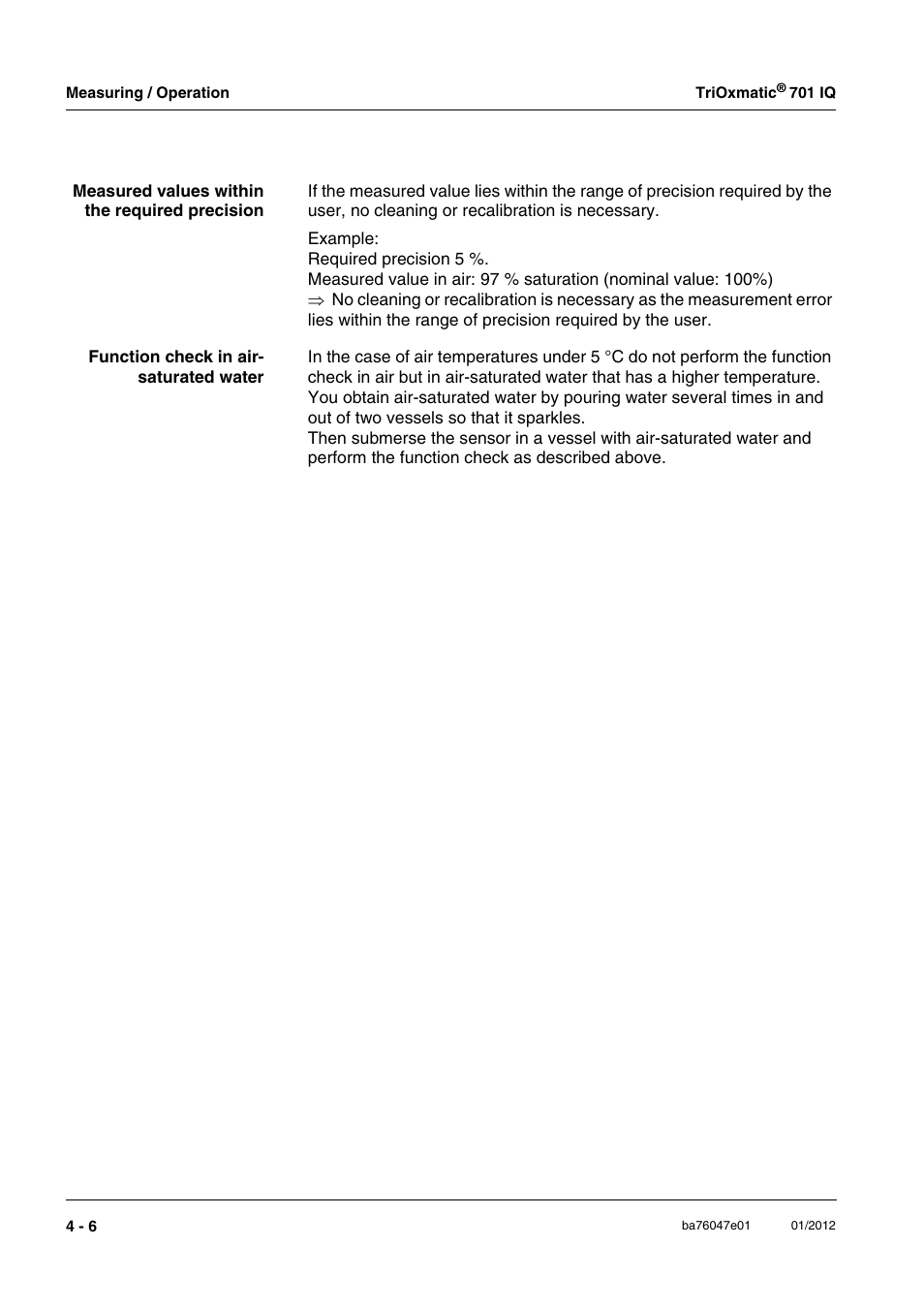 YSI IQ S ENSOR N ET TriOxmatic  701 IQ User Manual | Page 22 / 58
