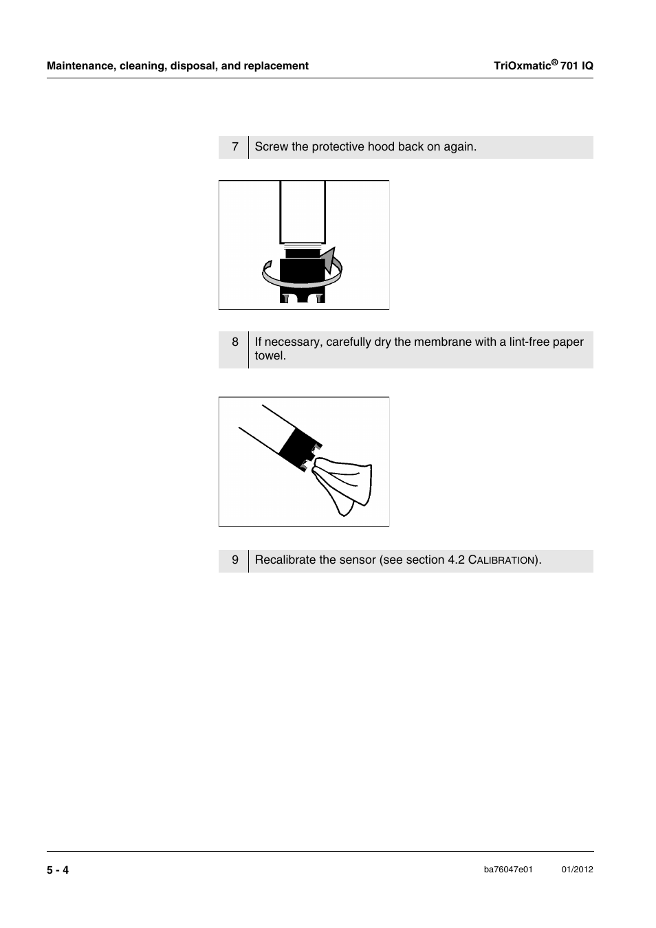 YSI IQ S ENSOR N ET TriOxmatic  701 IQ User Manual | Page 26 / 58