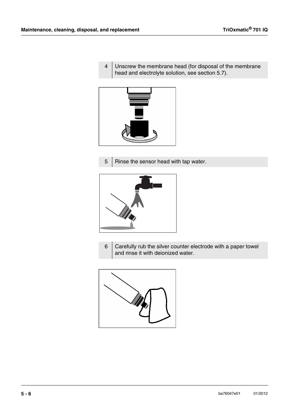 YSI IQ S ENSOR N ET TriOxmatic  701 IQ User Manual | Page 28 / 58