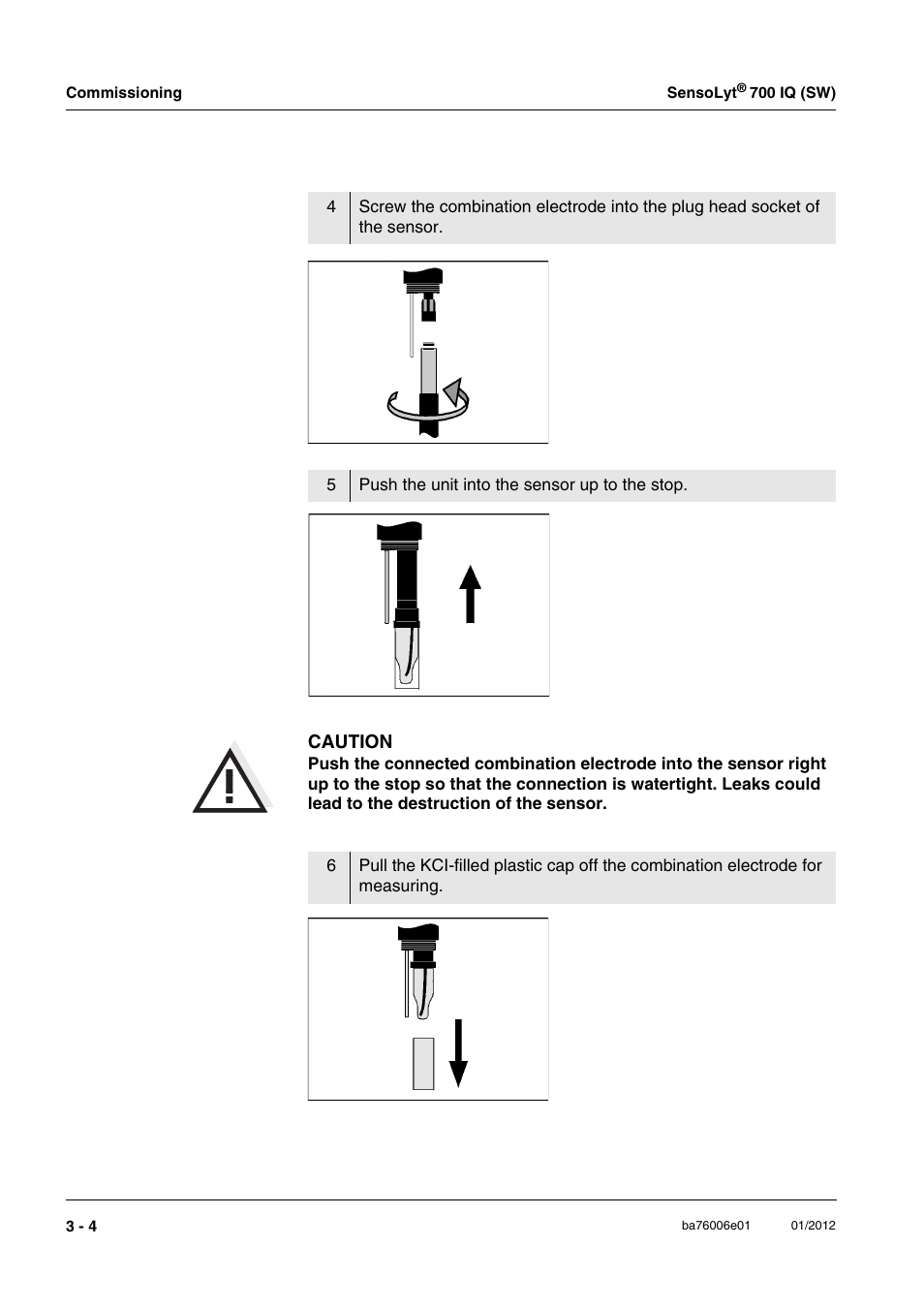 YSI IQ SensorNet SensoLyt Sensor 700 IQ (SW) User Manual | Page 14 / 46