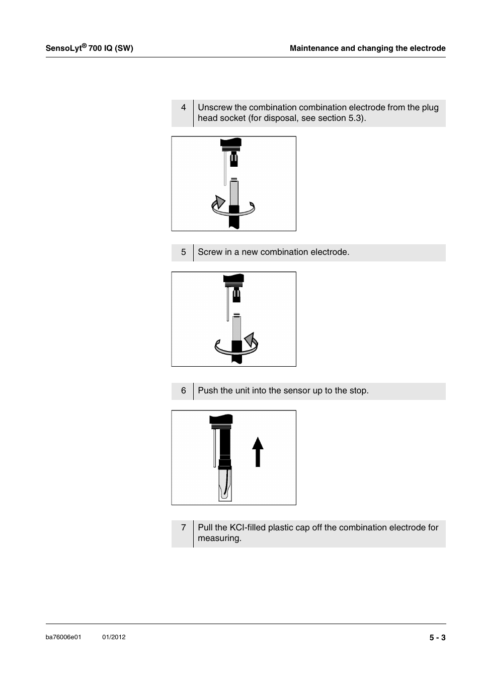 YSI IQ SensorNet SensoLyt Sensor 700 IQ (SW) User Manual | Page 29 / 46