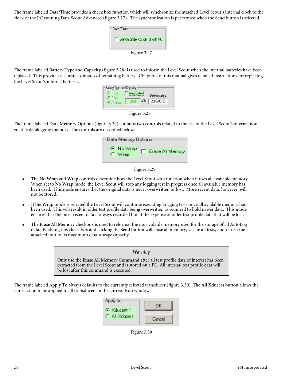 YSI Level Scout User Manual | Page 26 / 54