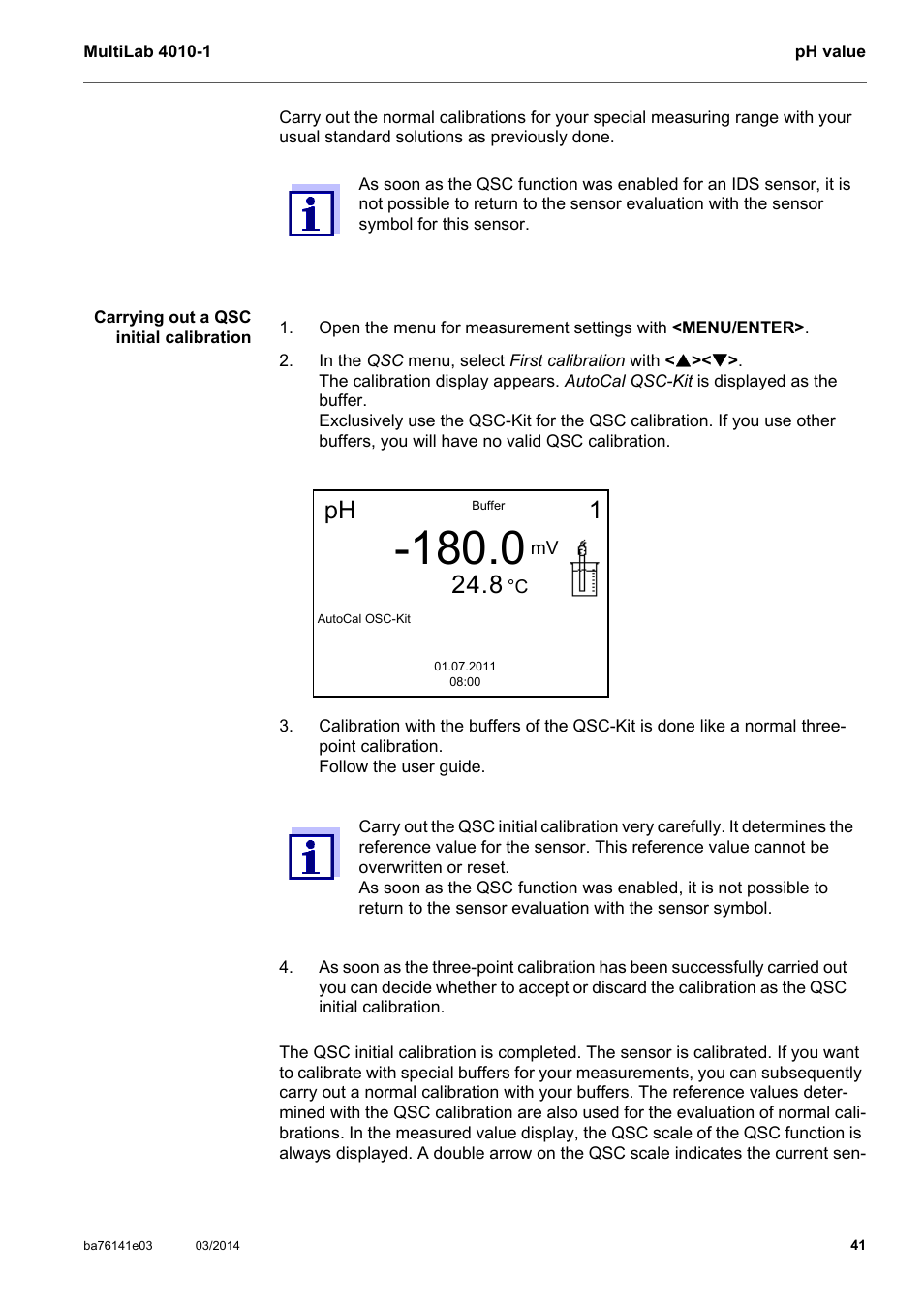 Ph 1 | YSI MultiLab 4010P-1 User Manual | Page 41 / 108