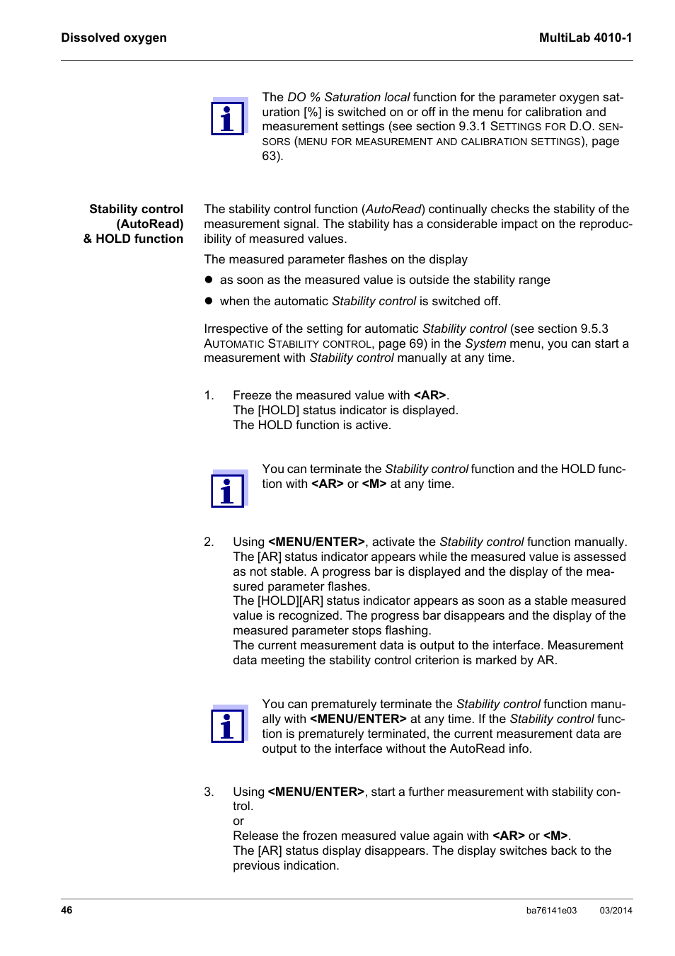 YSI MultiLab 4010P-1 User Manual | Page 46 / 108