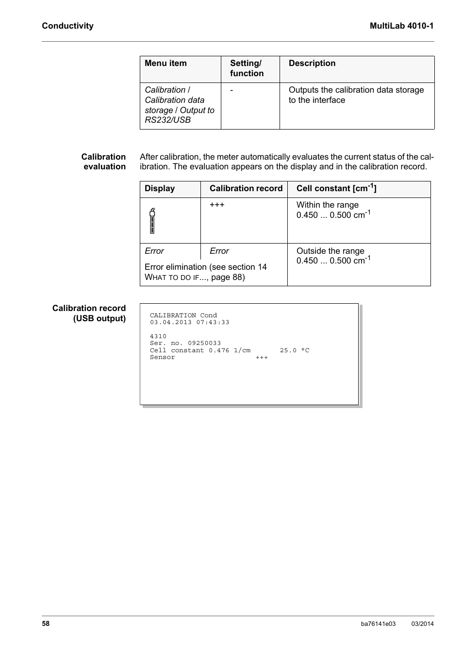 YSI MultiLab 4010P-1 User Manual | Page 58 / 108