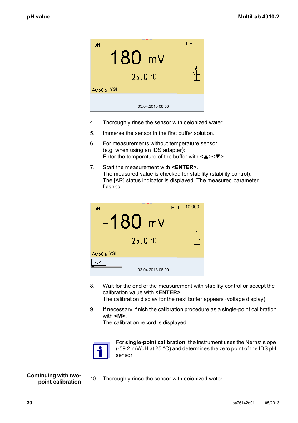 Xylem MultiLab 4010-2 User Manual | Page 30 / 112