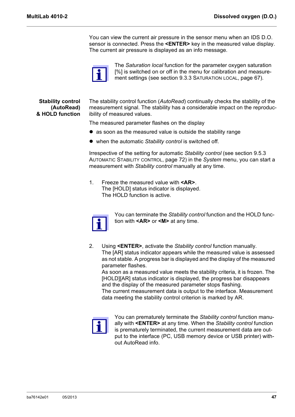 Xylem MultiLab 4010-2 User Manual | Page 47 / 112