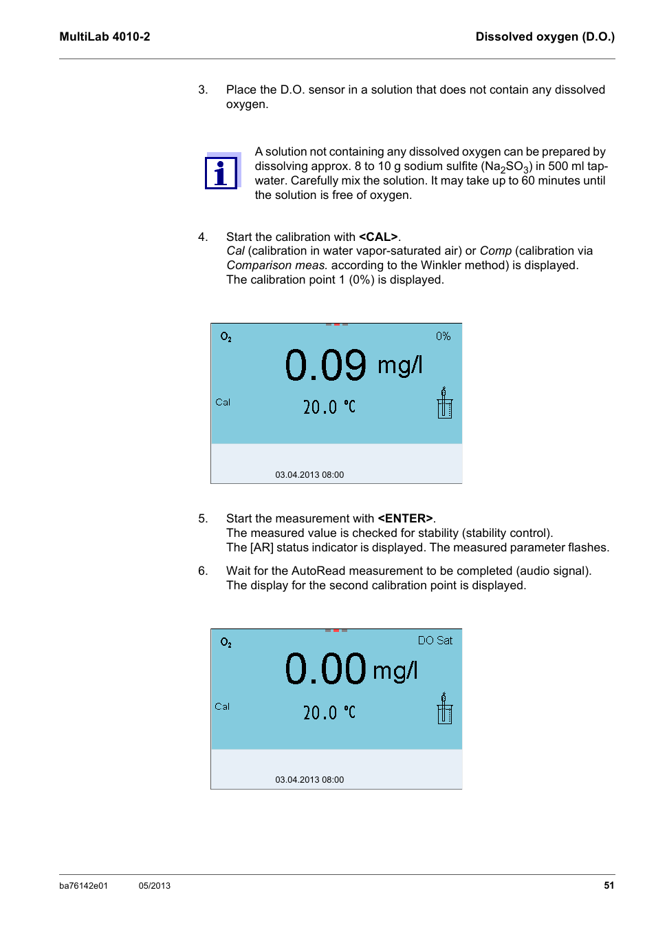 Xylem MultiLab 4010-2 User Manual | Page 51 / 112