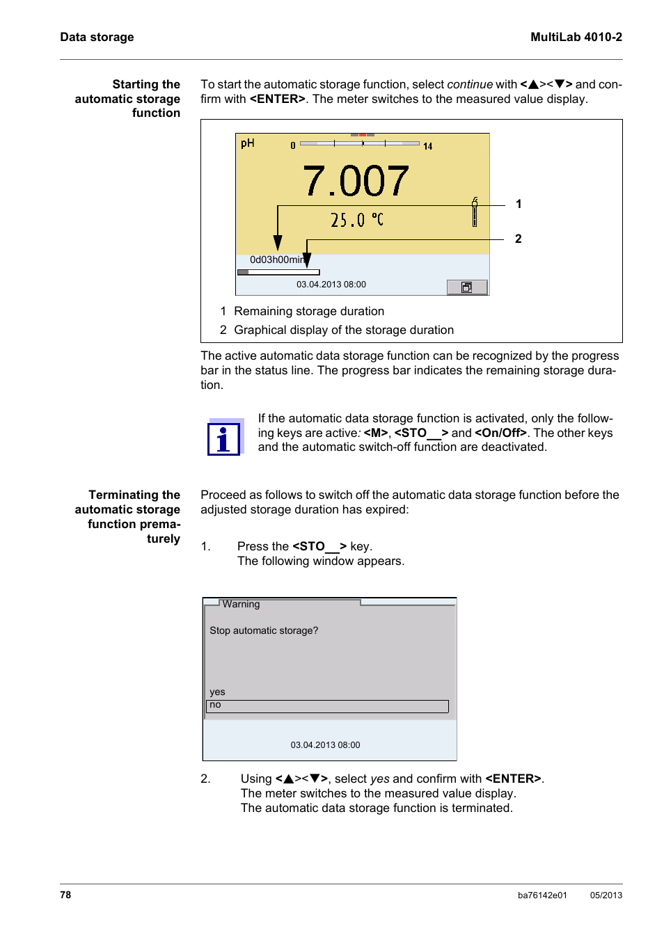 Xylem MultiLab 4010-2 User Manual | Page 78 / 112
