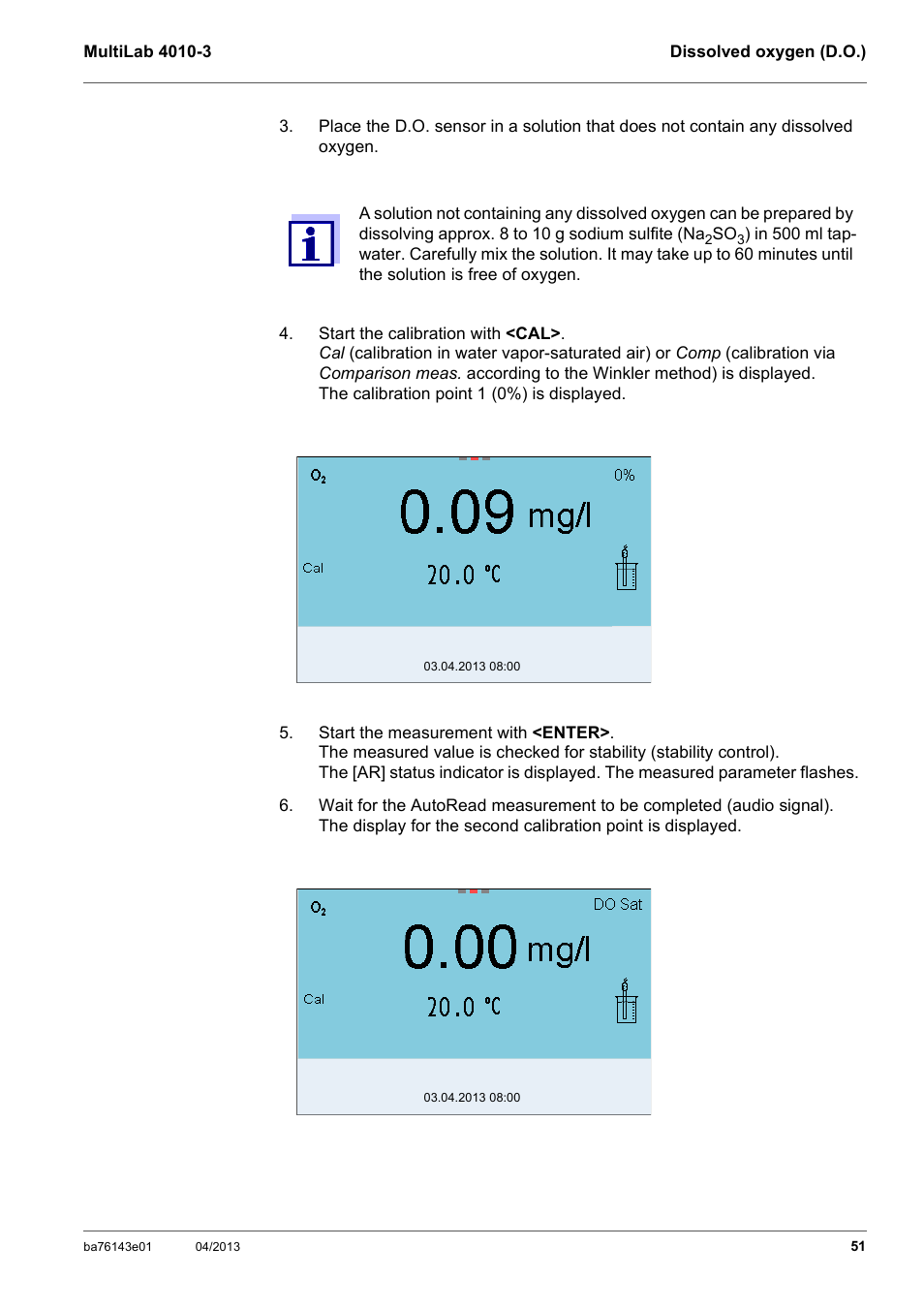 Xylem MultiLab 4010-3 User Manual | Page 51 / 112