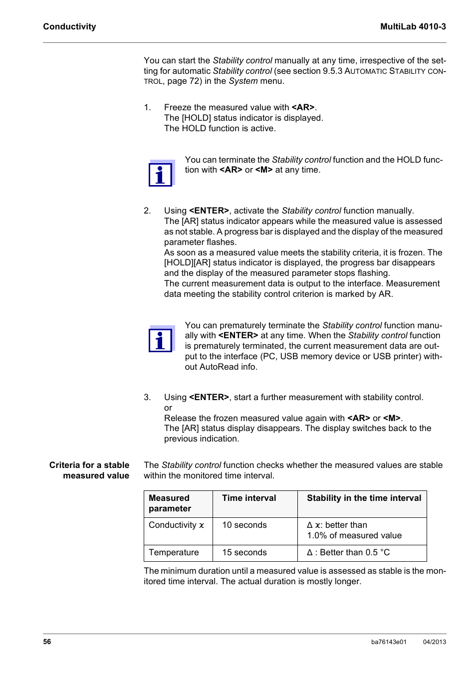 Xylem MultiLab 4010-3 User Manual | Page 56 / 112