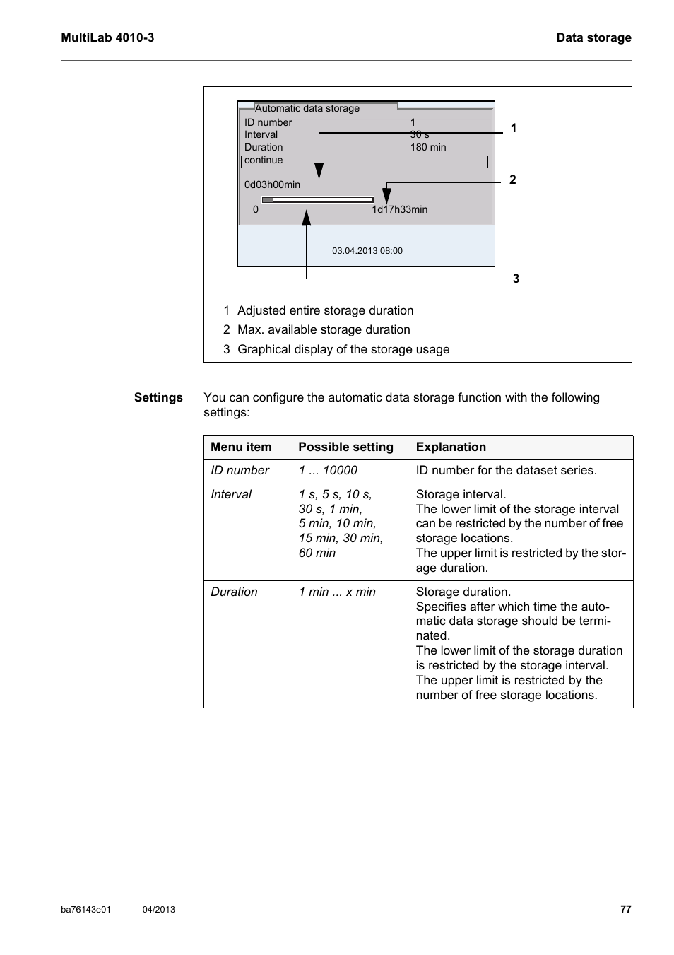 Xylem MultiLab 4010-3 User Manual | Page 77 / 112