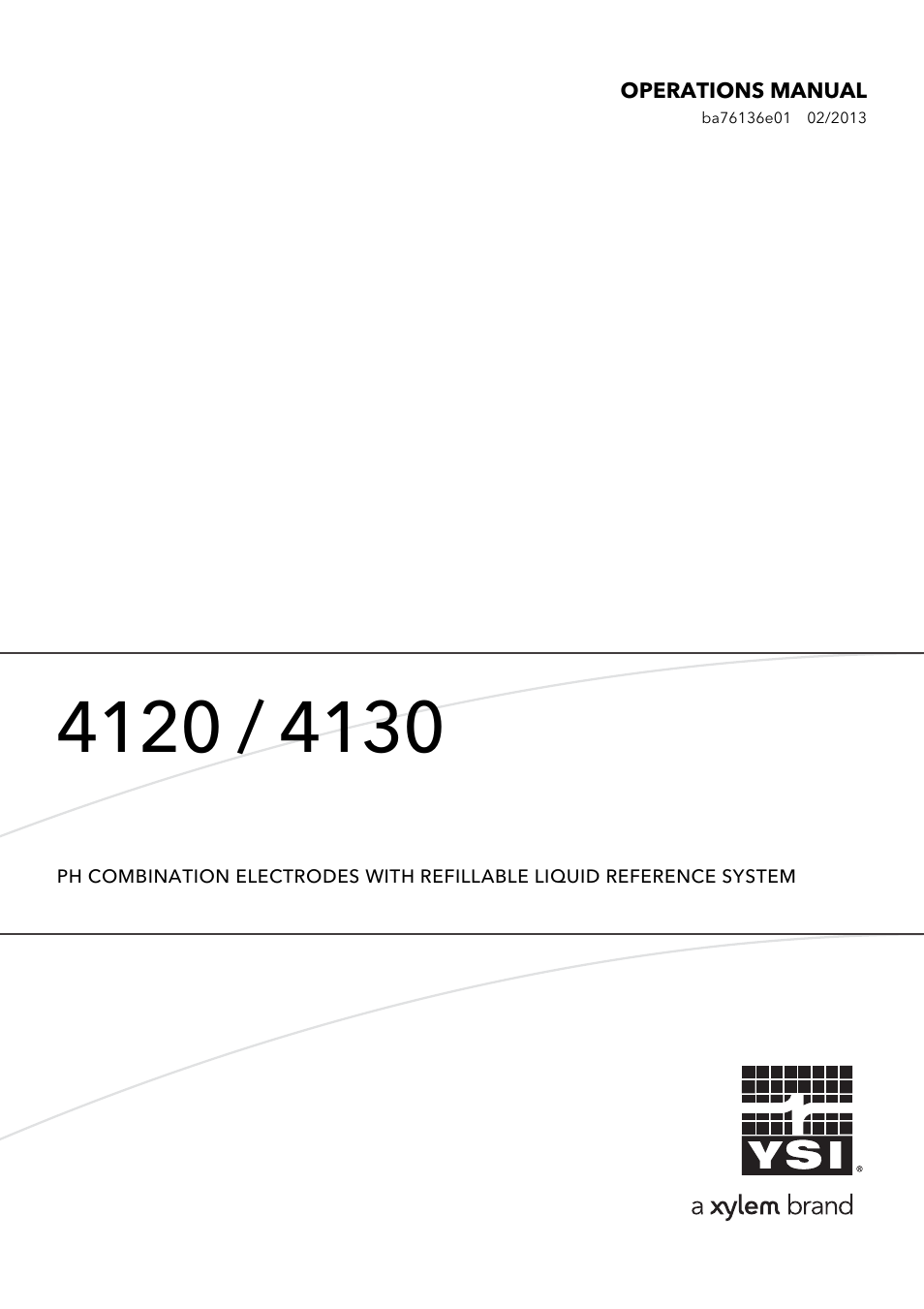 YSI MultiLab IDS 4120 User Manual | 14 pages