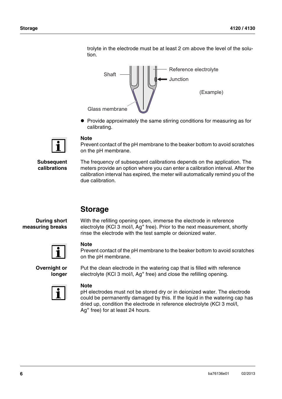 Storage | YSI MultiLab IDS 4120 User Manual | Page 6 / 14