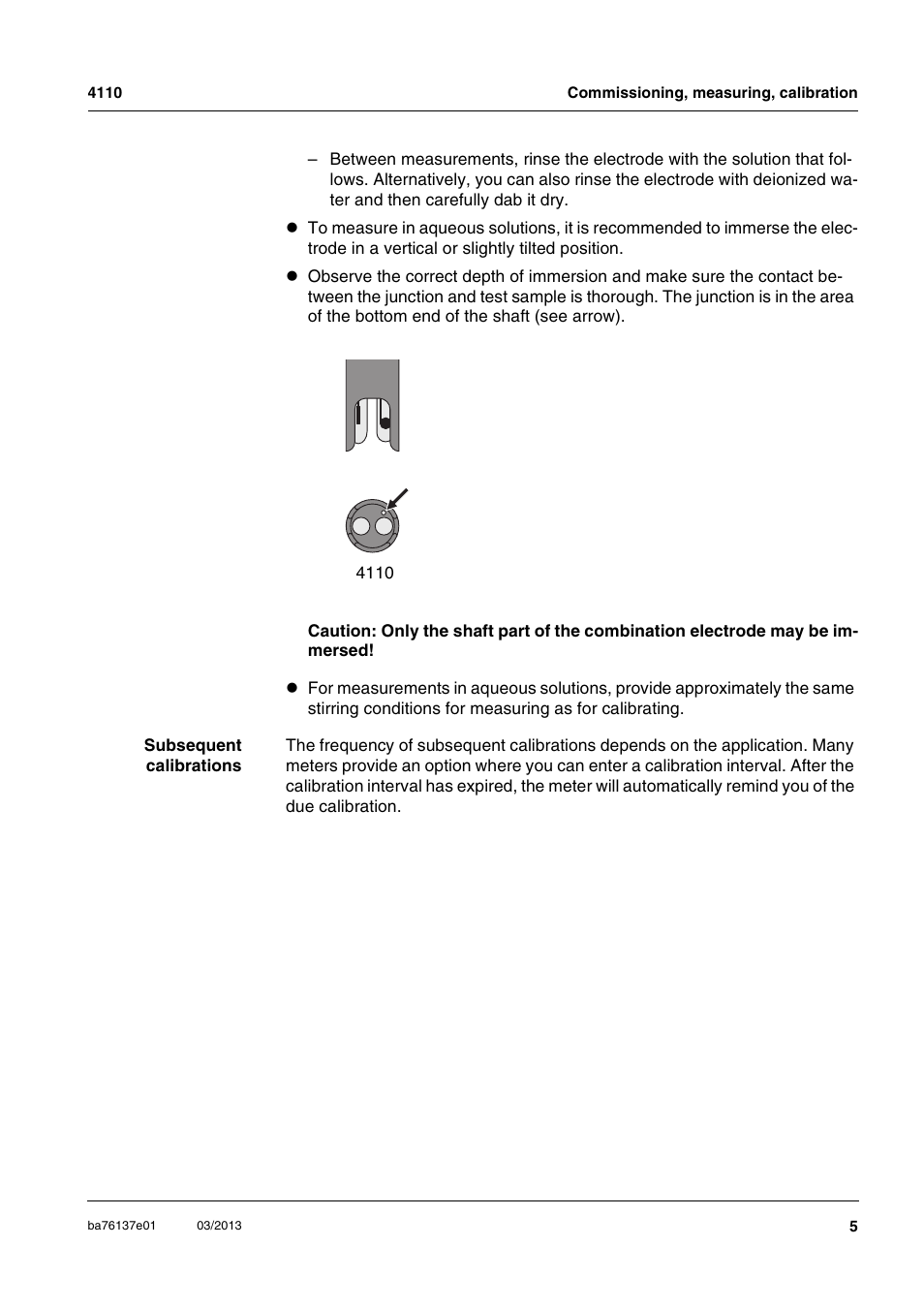 YSI MultiLab IDS 4110 pH Electrode User Manual | Page 5 / 12