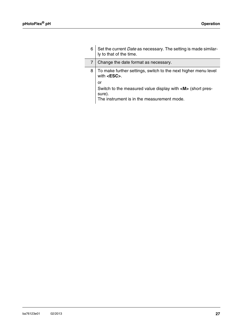 YSI pHotoFlex pH Handheld Colorimeter User Manual | Page 27 / 104