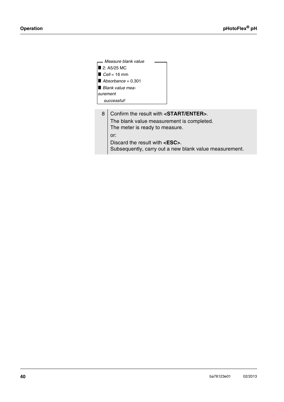 YSI pHotoFlex pH Handheld Colorimeter User Manual | Page 40 / 104