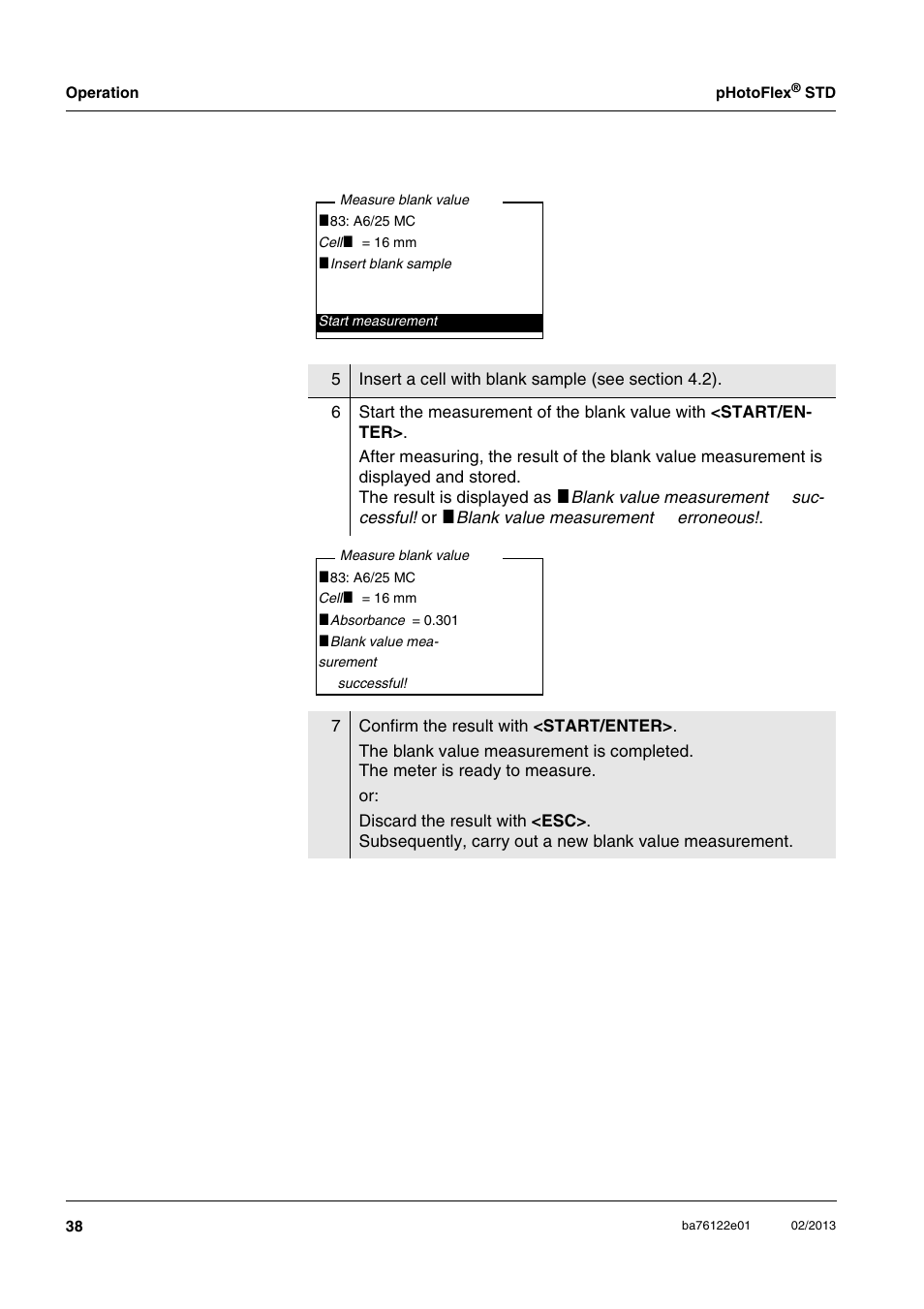 YSI pHotoFlex STD Colorimeter User Manual | Page 38 / 80