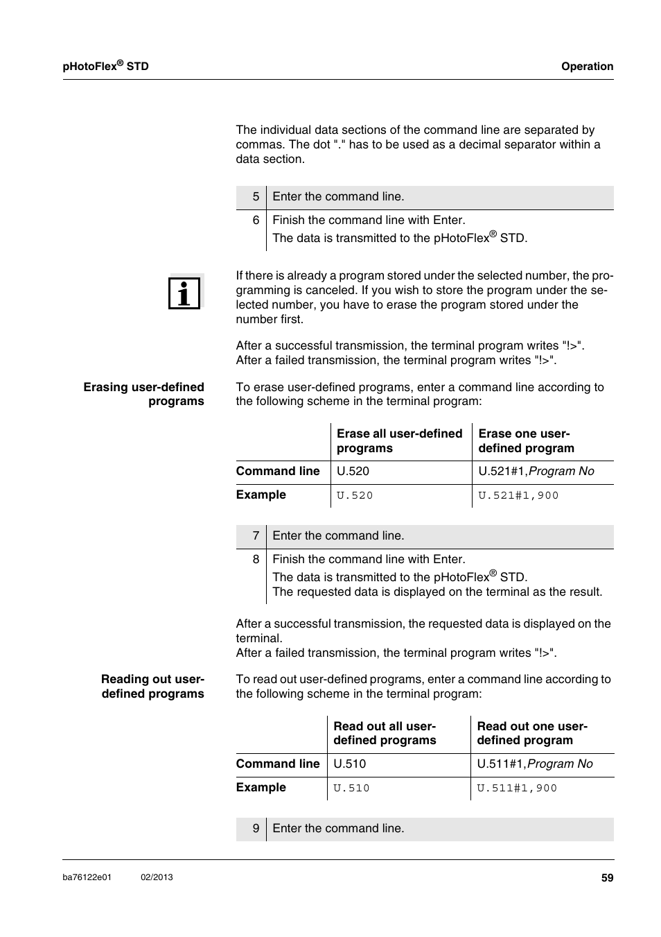 YSI pHotoFlex STD Colorimeter User Manual | Page 59 / 80