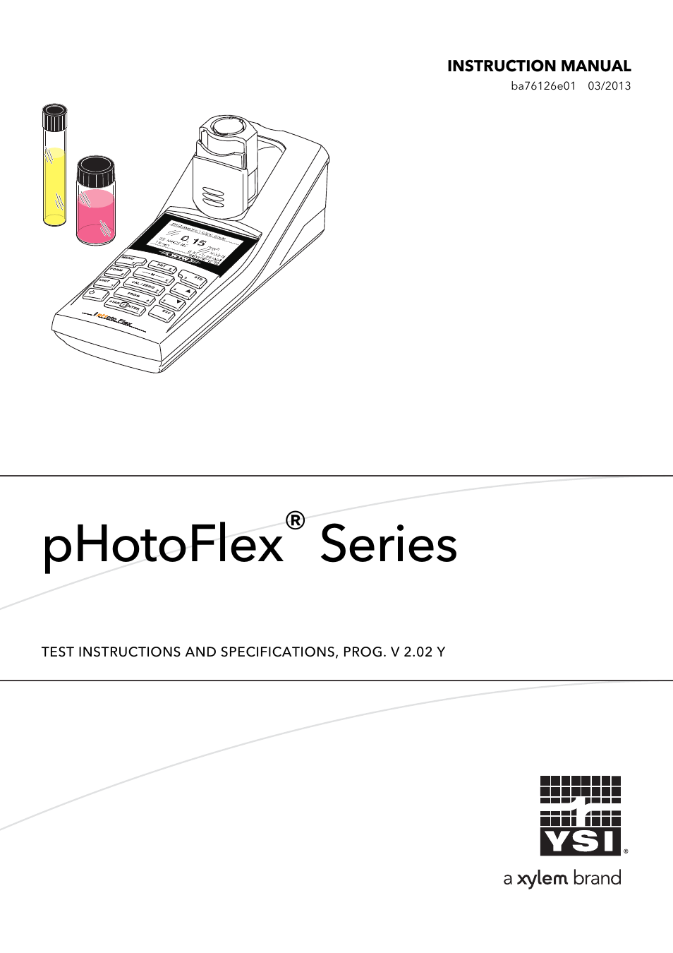 YSI pHotoFlex Series User Manual | 64 pages