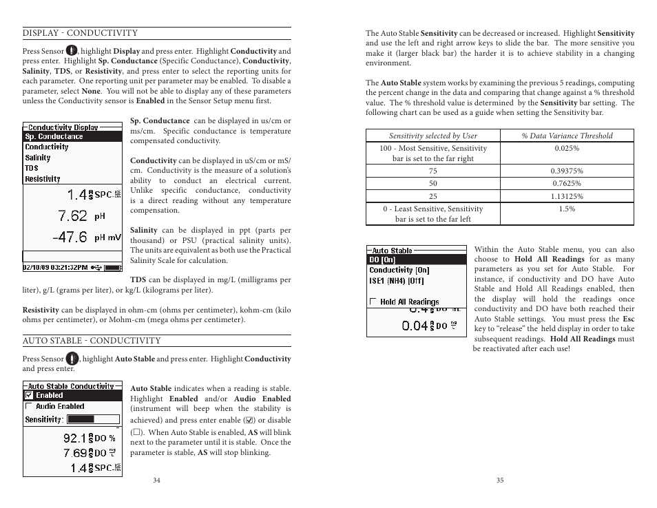 YSI Professional Plus User Manual | Page 22 / 45