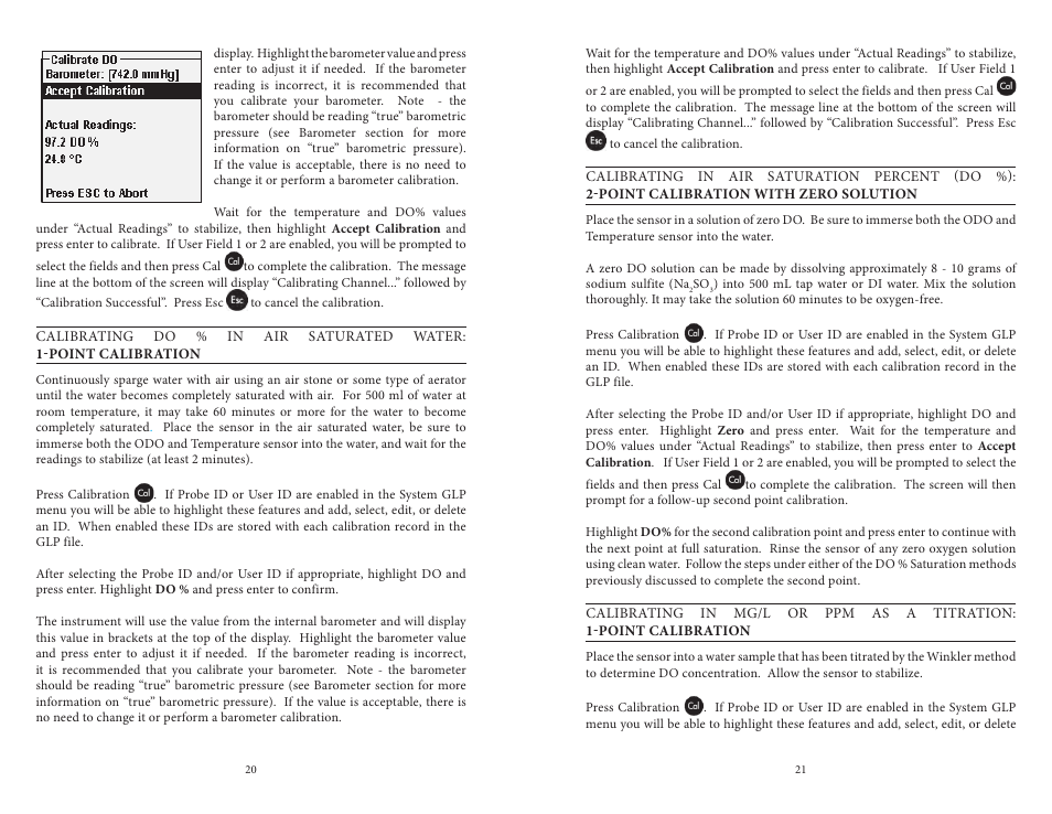 YSI ProODO User Manual | Page 15 / 29