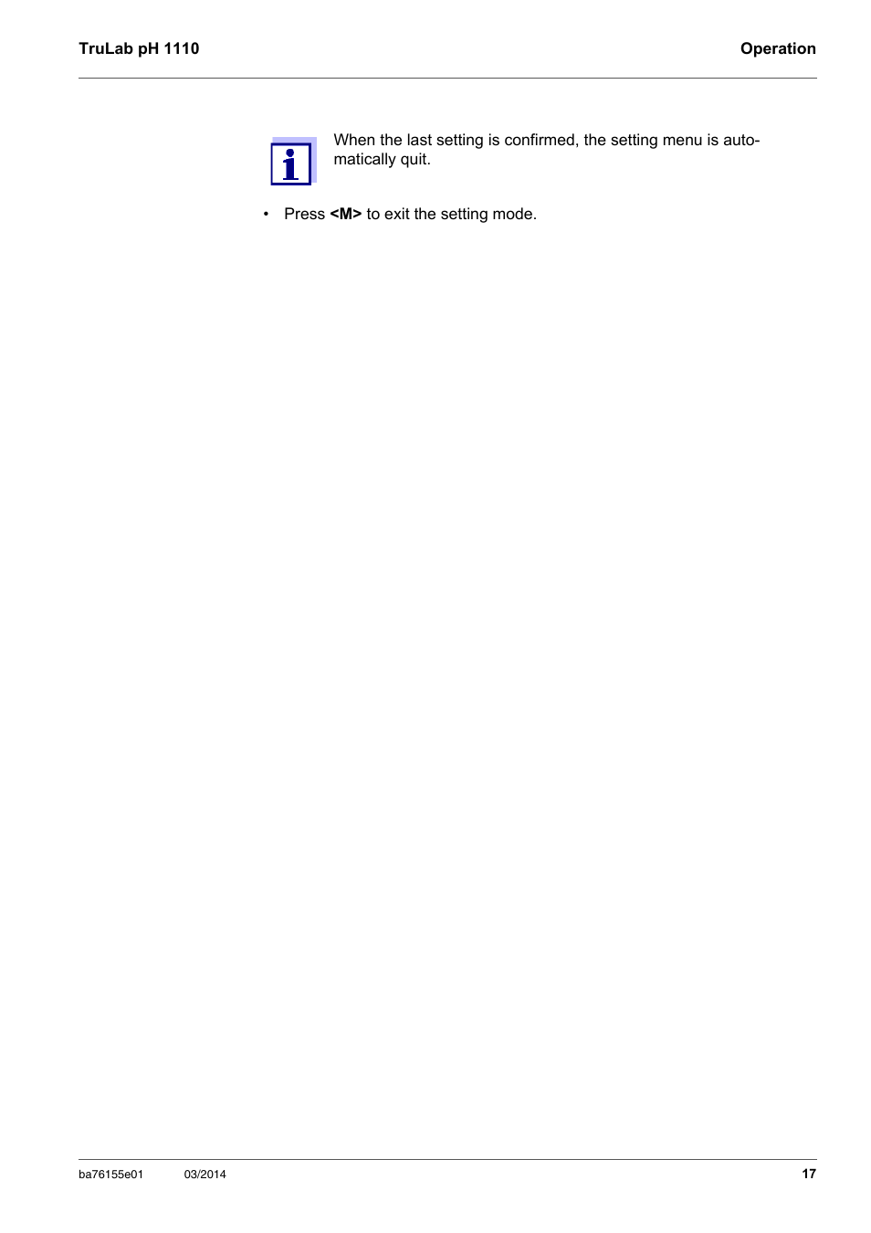 YSI TruLab pH 1110 User Manual | Page 17 / 54