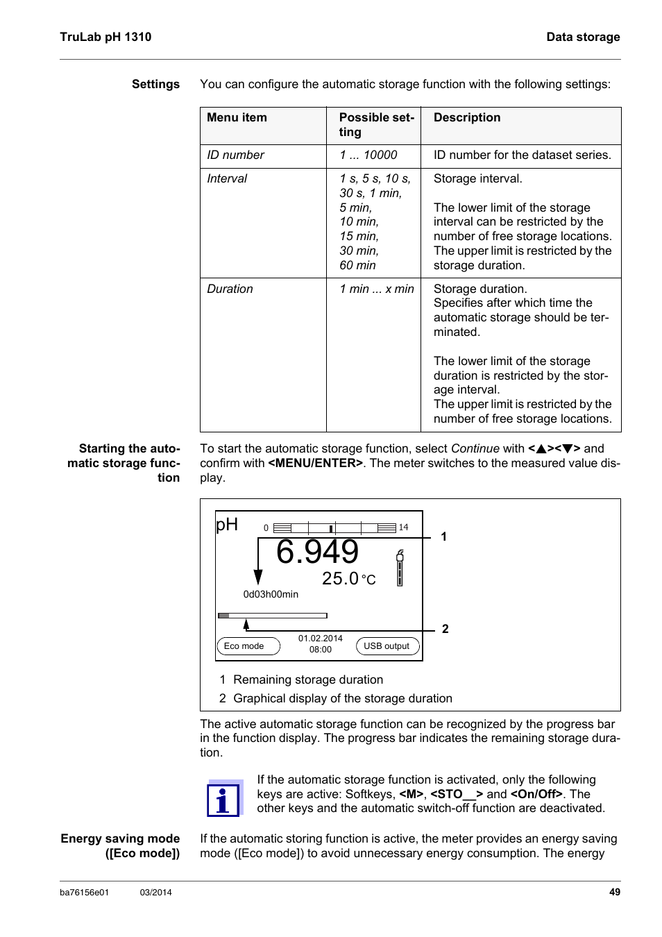YSI TruLab 1310P User Manual | Page 49 / 74