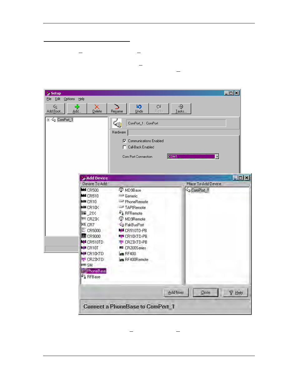 Set up modem connection | YSI Vertical Profiler Systems User Manual | Page 47 / 117