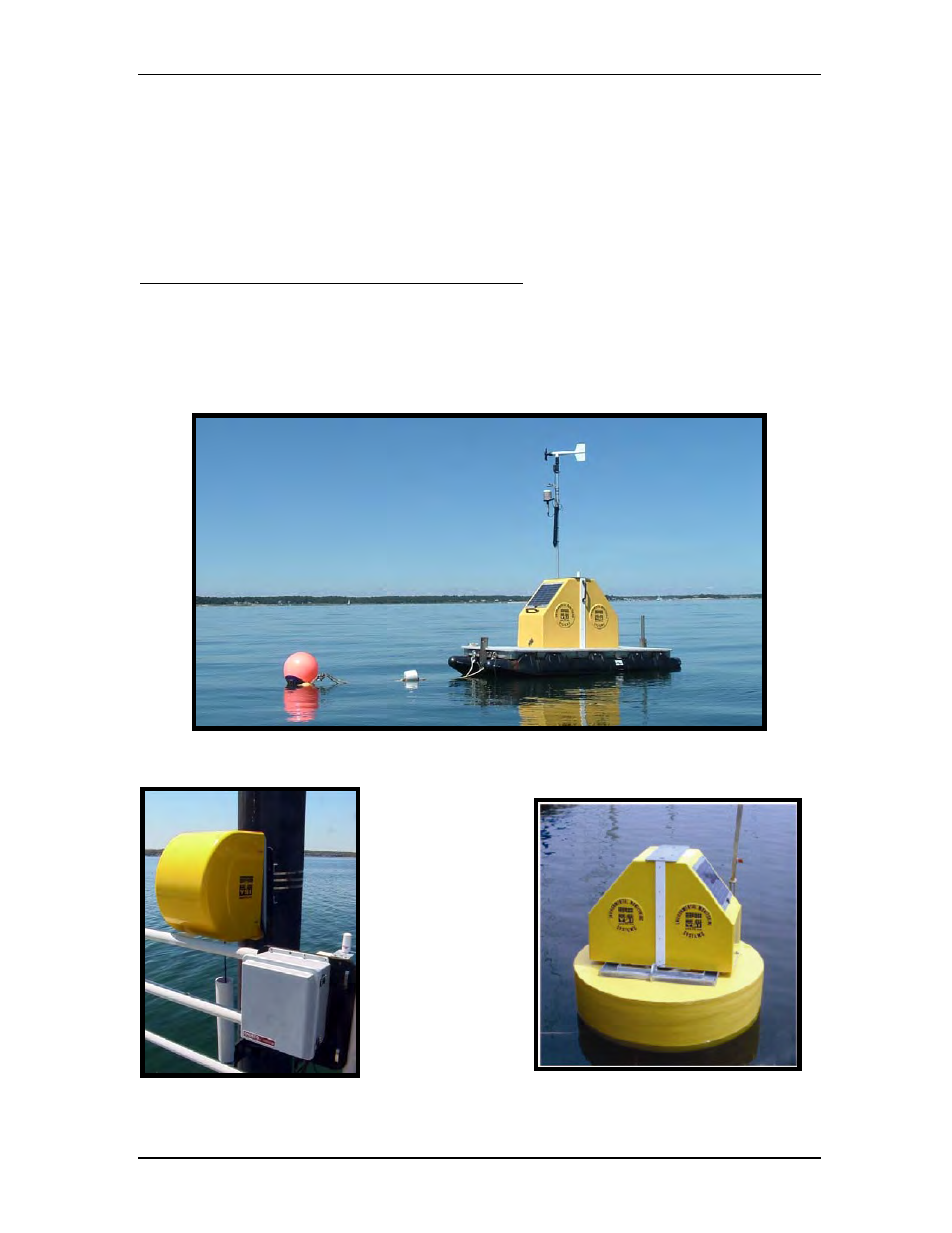 Examples of deployed profiler systems | YSI Vertical Profiler Systems User Manual | Page 8 / 117
