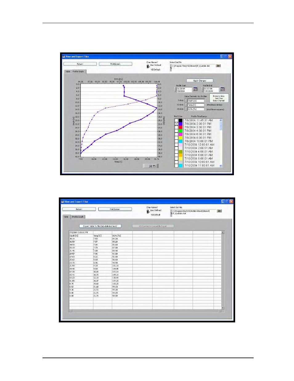 YSI Vertical Profiler Systems User Manual | Page 86 / 117