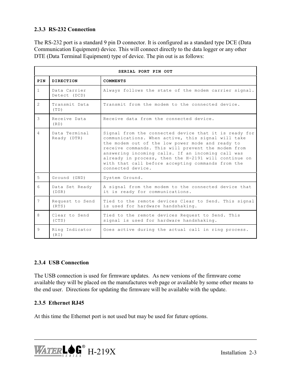 H-219x | Xylem H-2192 User Manual | Page 13 / 57