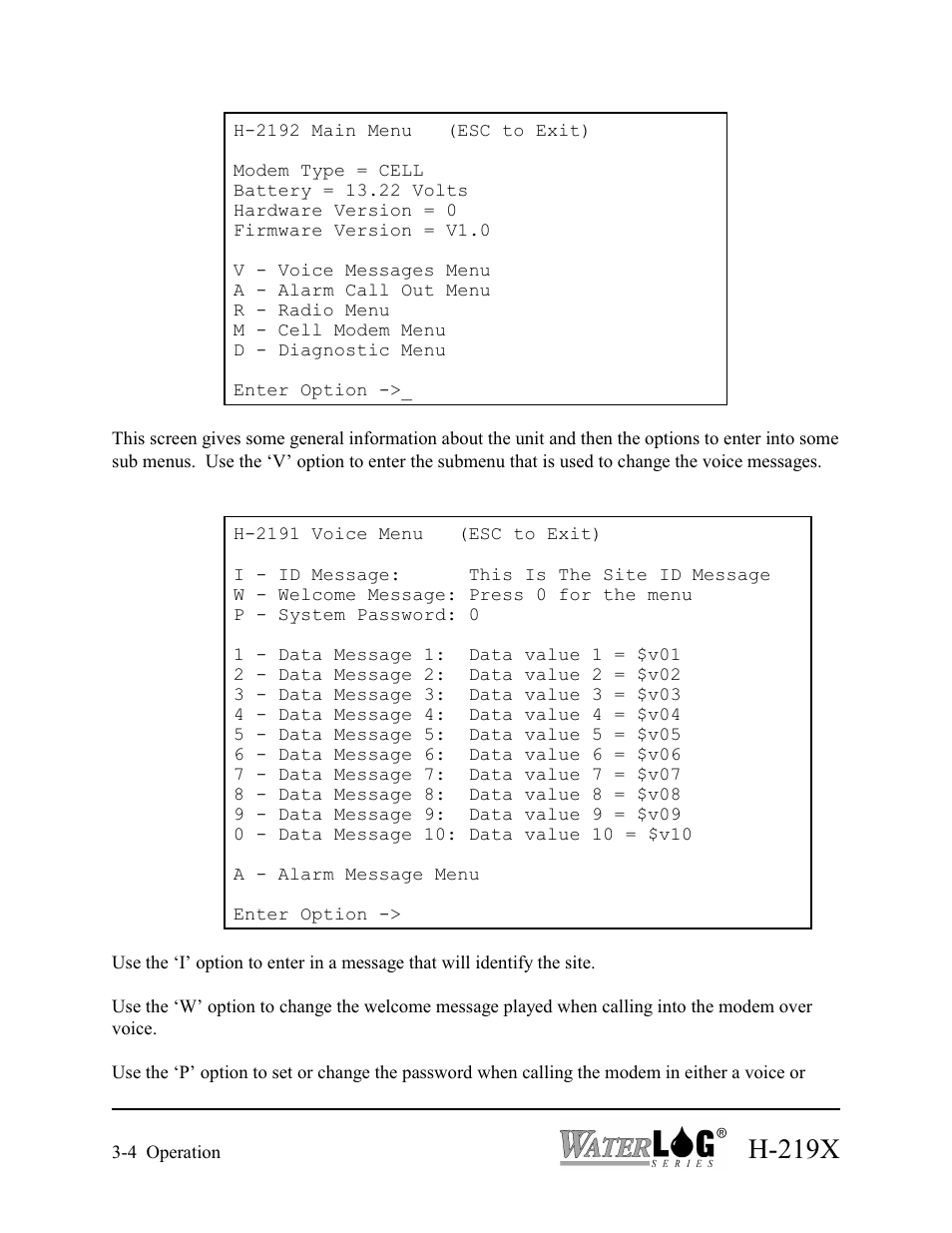 H-219x | Xylem H-2192 User Manual | Page 20 / 57