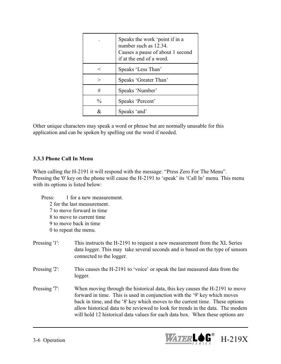 H-219x | Xylem H-2192 User Manual | Page 22 / 57