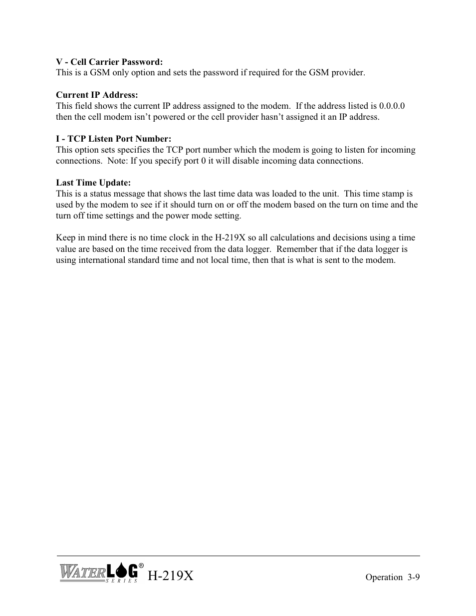 H-219x | Xylem H-2192 User Manual | Page 25 / 57