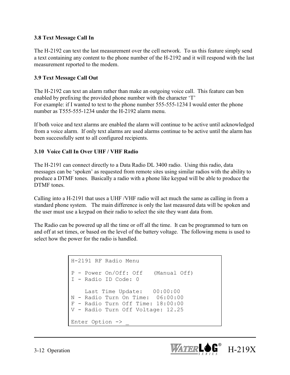 H-219x | Xylem H-2192 User Manual | Page 28 / 57