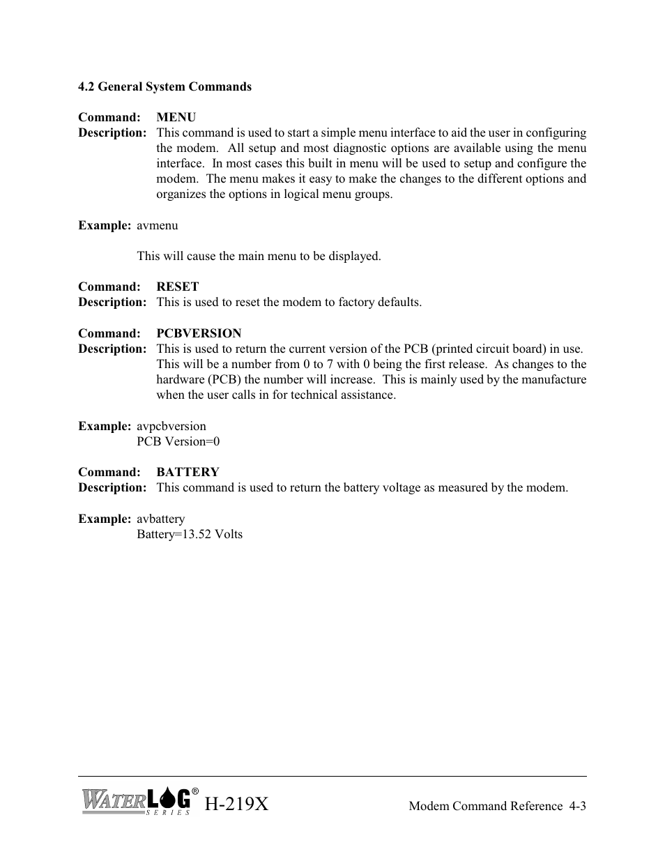 H-219x | Xylem H-2192 User Manual | Page 33 / 57