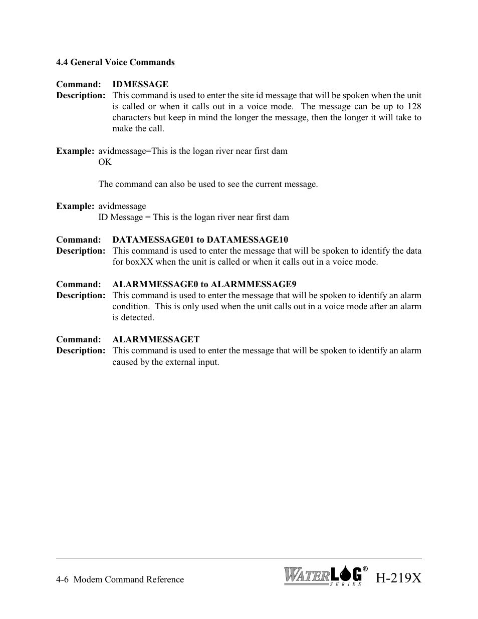 H-219x | Xylem H-2192 User Manual | Page 36 / 57