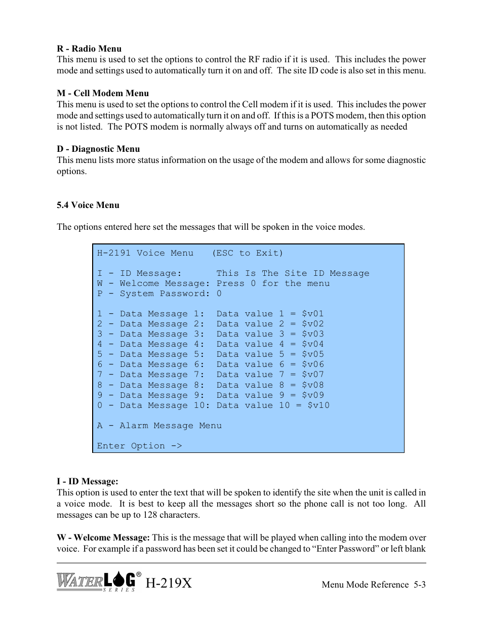 H-219x | Xylem H-2192 User Manual | Page 43 / 57