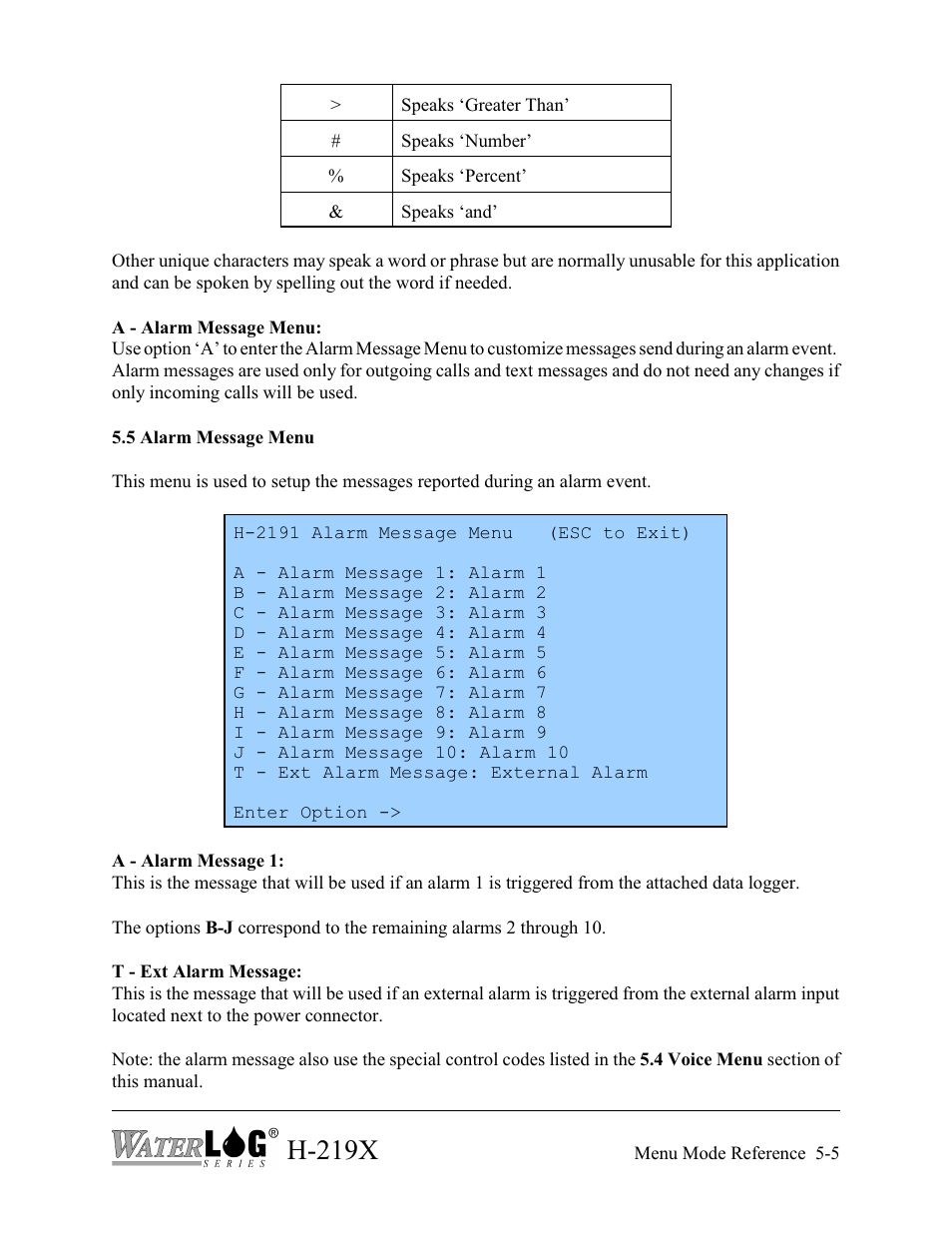 H-219x | Xylem H-2192 User Manual | Page 45 / 57