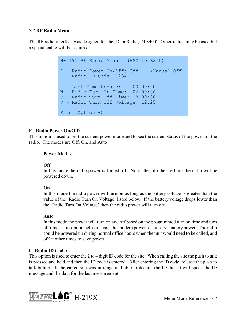 H-219x | Xylem H-2192 User Manual | Page 47 / 57