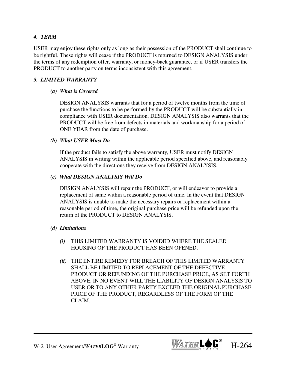 H-264 | Xylem H-264 User Manual | Page 4 / 16