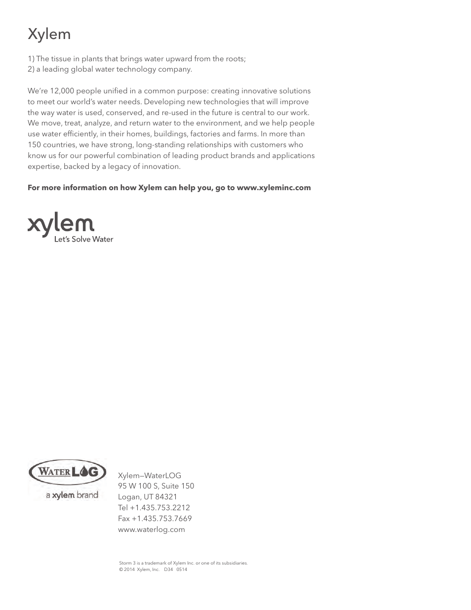 Xylem | Xylem H-3311 User Manual | Page 24 / 24