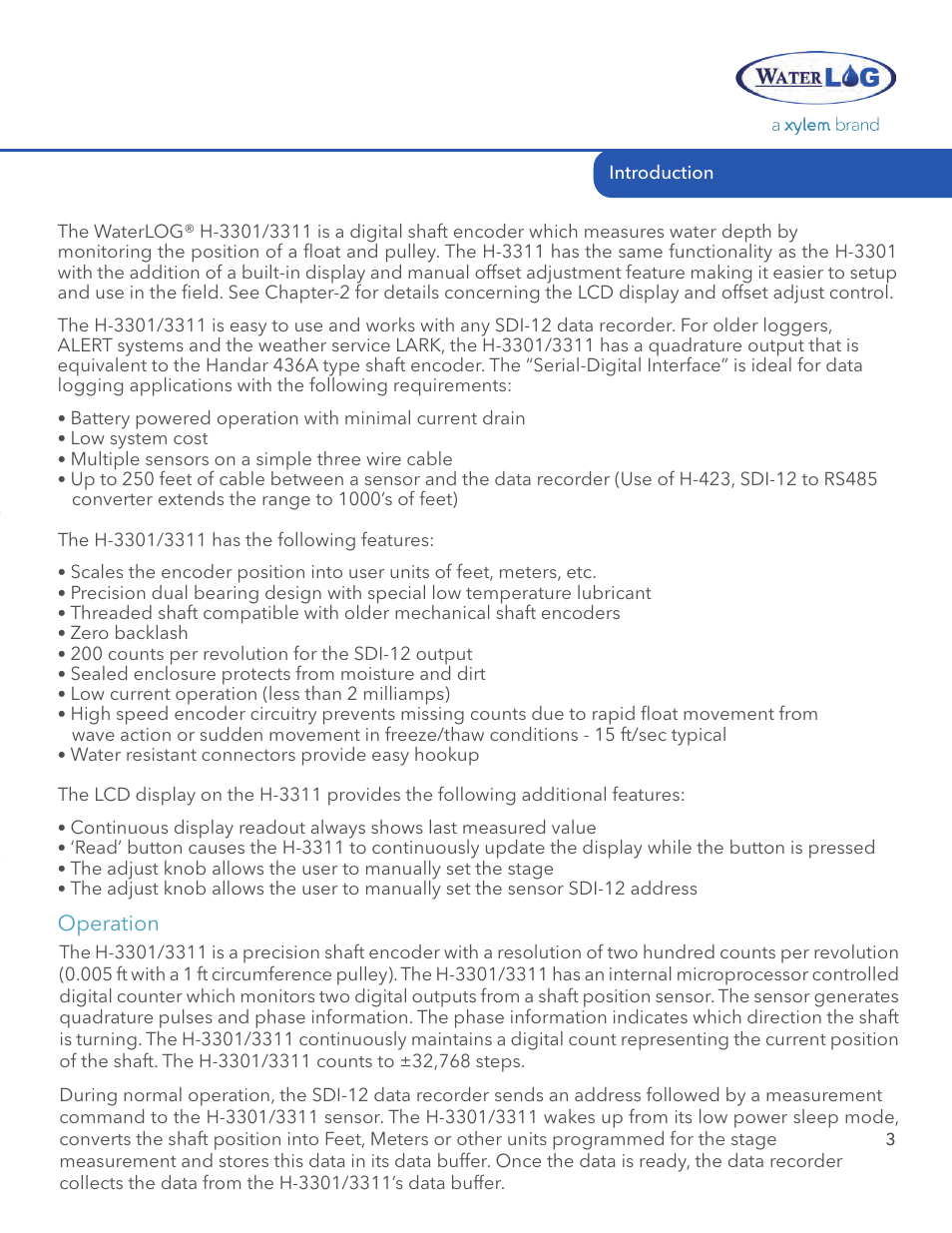 Xylem H-3311 User Manual | Page 5 / 24
