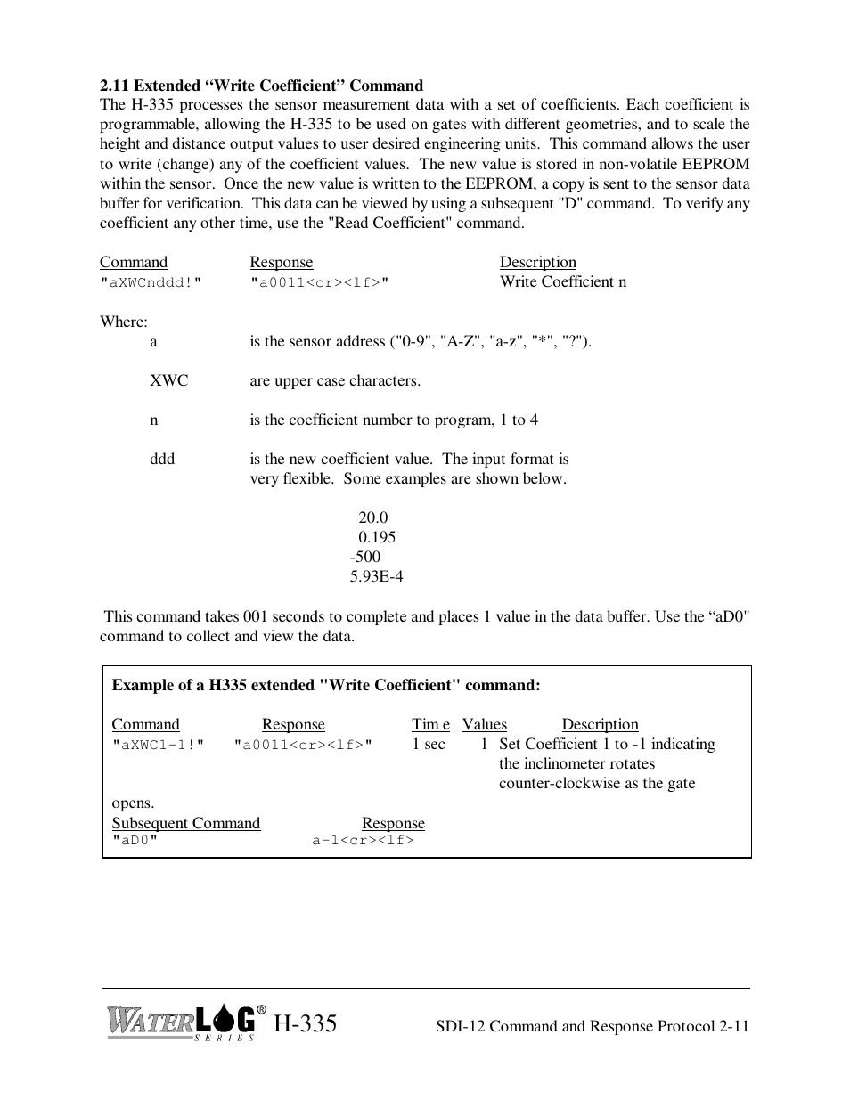 H-335 | Xylem H-335 User Manual | Page 27 / 32