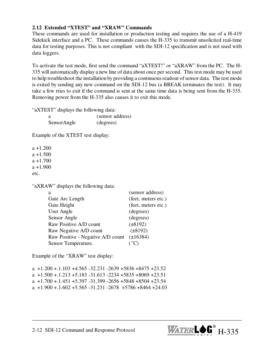 H-335 | Xylem H-335 User Manual | Page 28 / 32