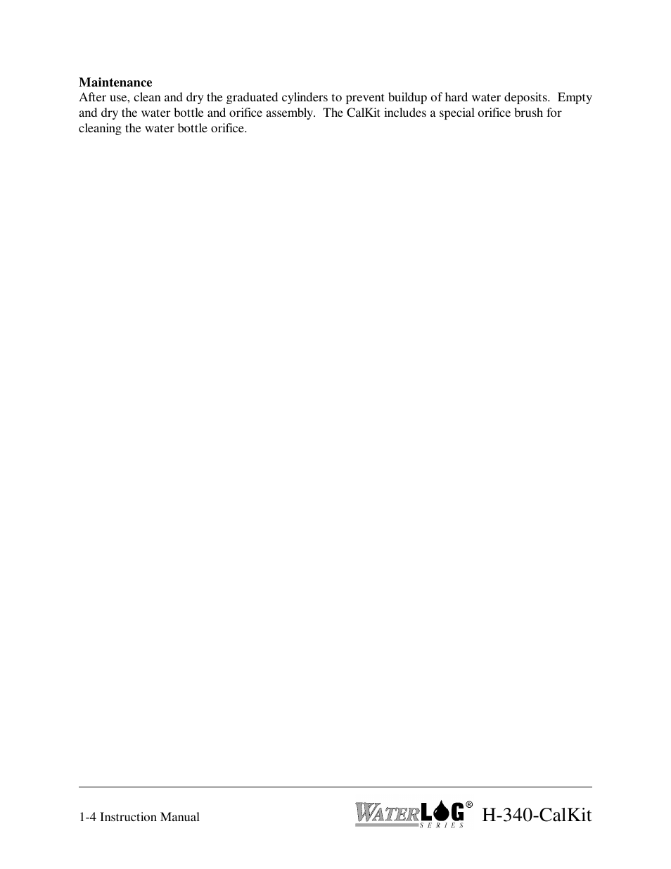 H-340-calkit | Xylem H-340-CalKit User Manual | Page 6 / 6