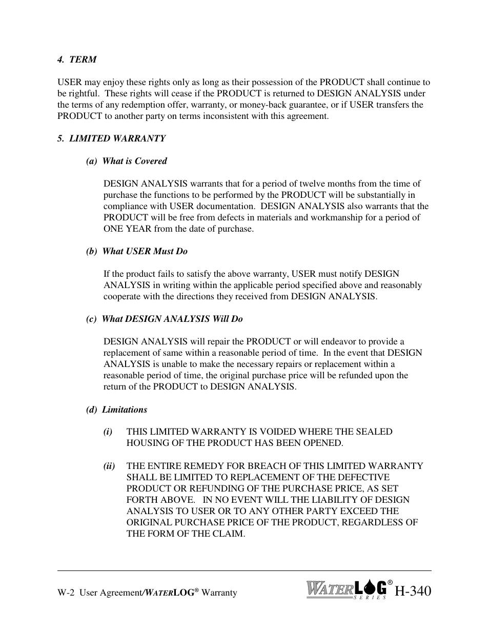 H-340 | Xylem H-340 User Manual | Page 4 / 12