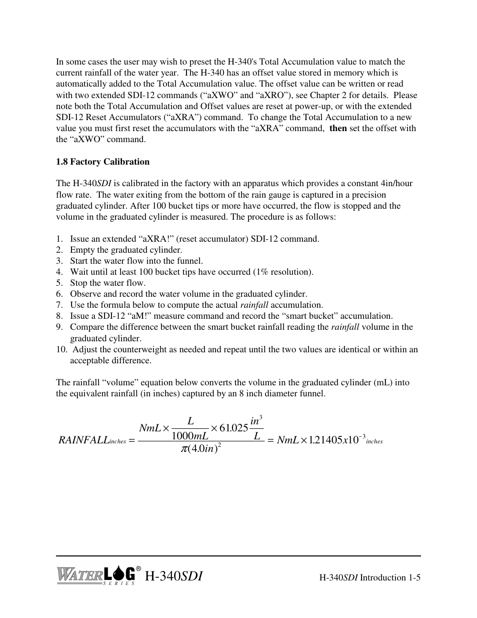 H-340 sdi | Xylem H-340SDI User Manual | Page 11 / 32