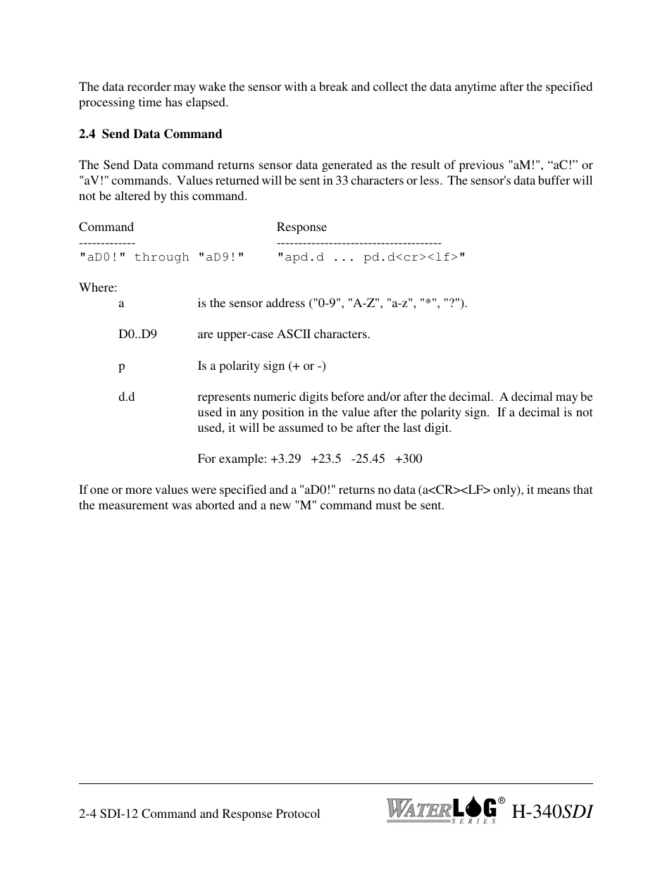 H-340 sdi | Xylem H-340SDI User Manual | Page 18 / 32